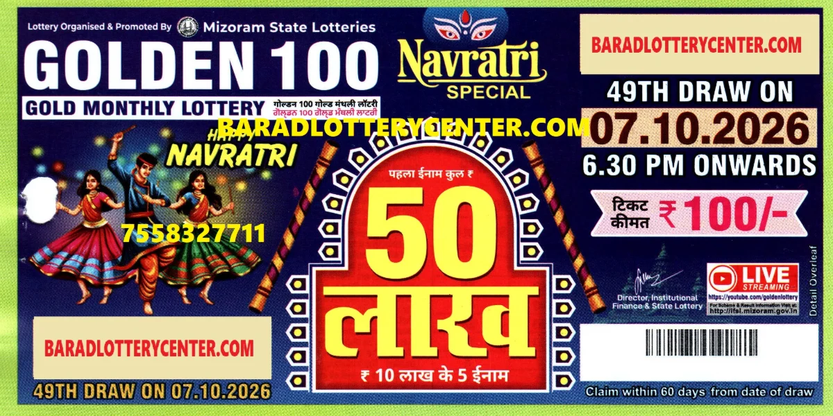 Golden 100  Gold Monthly Lottery